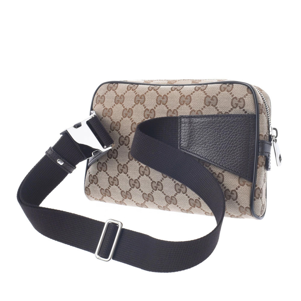 Gucci belt GG Body Belt Crossbody waist brown canvas bag Bum beige Brown Tan